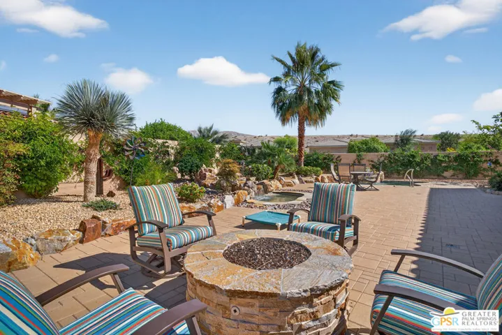 Exterior back firepit