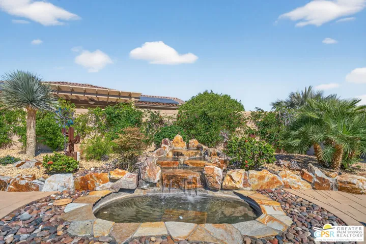 Exterior back fountain