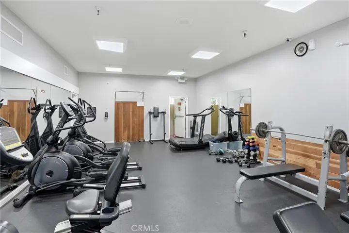 Fully equipped fitness room next to the clubhouse.