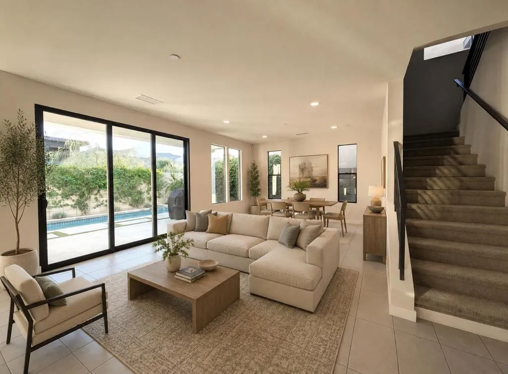 Staged Photo of Family Room