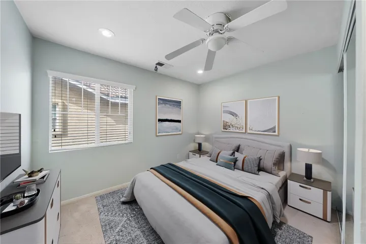 Digitally staged to show full potential-bed 4 upstairs