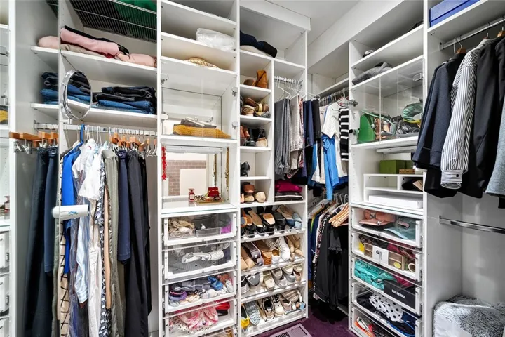 Primary closet.