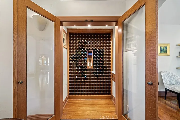 For wine enthusiasts, who wouldn't love this reimagined wine cellar from the entry closet?