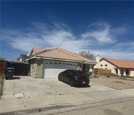 Left side of the property