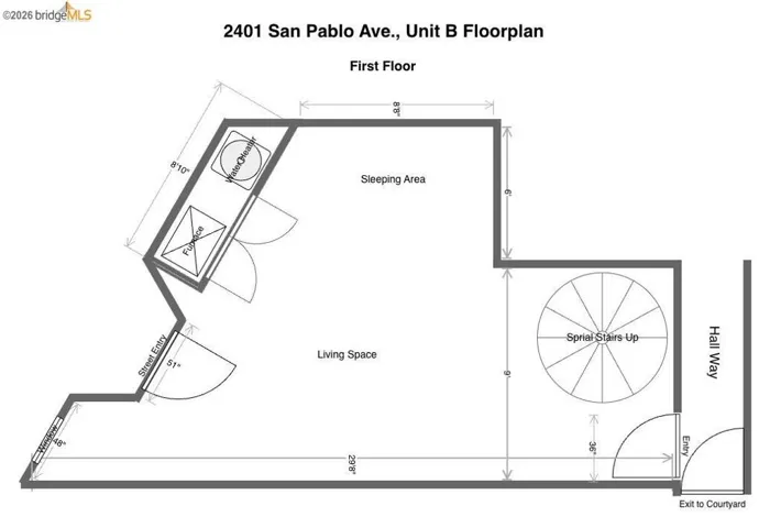 View of room layout