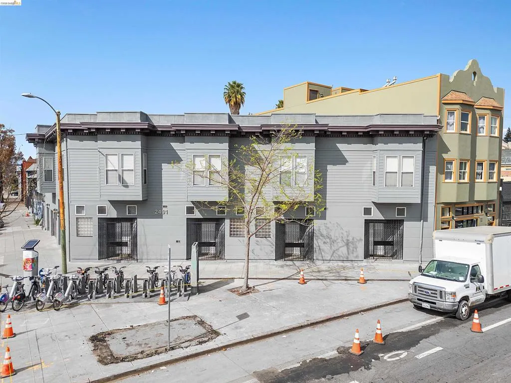 View of front facade with stucco siding