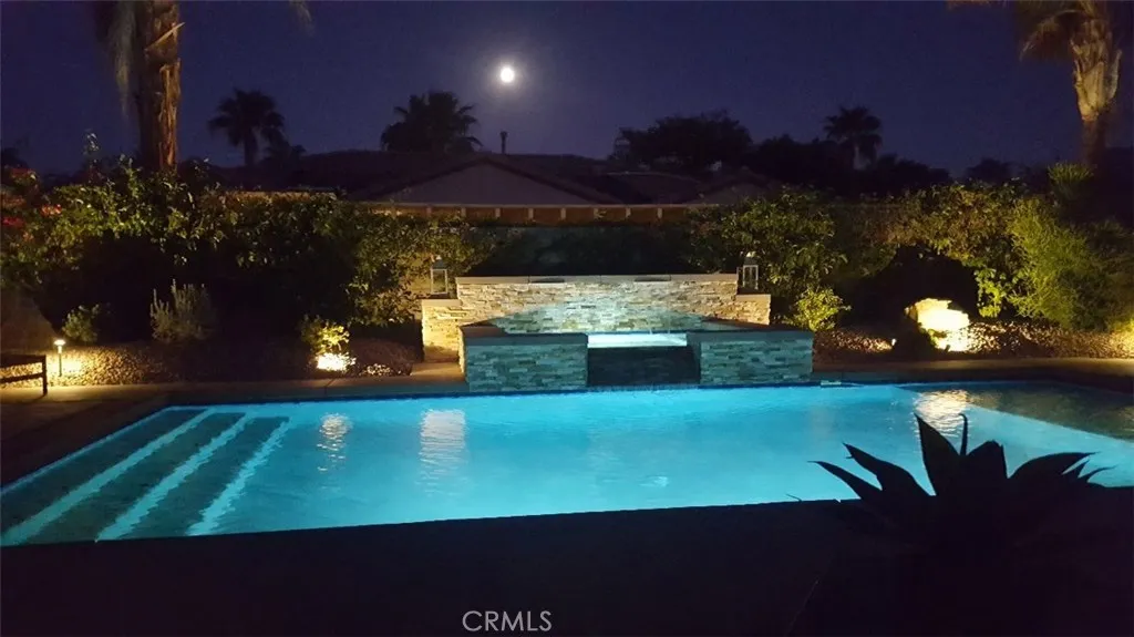 View from Living Room at night
