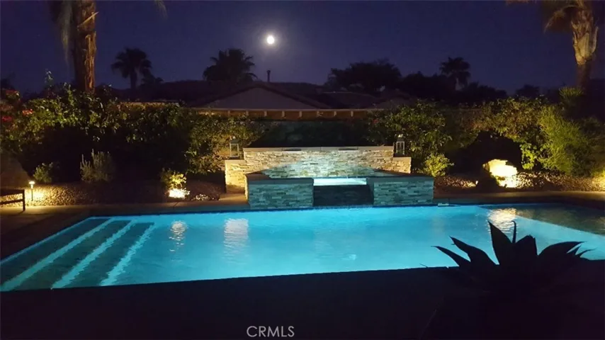 View from Living Room at night