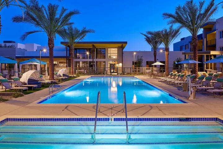 Pool Nightime
