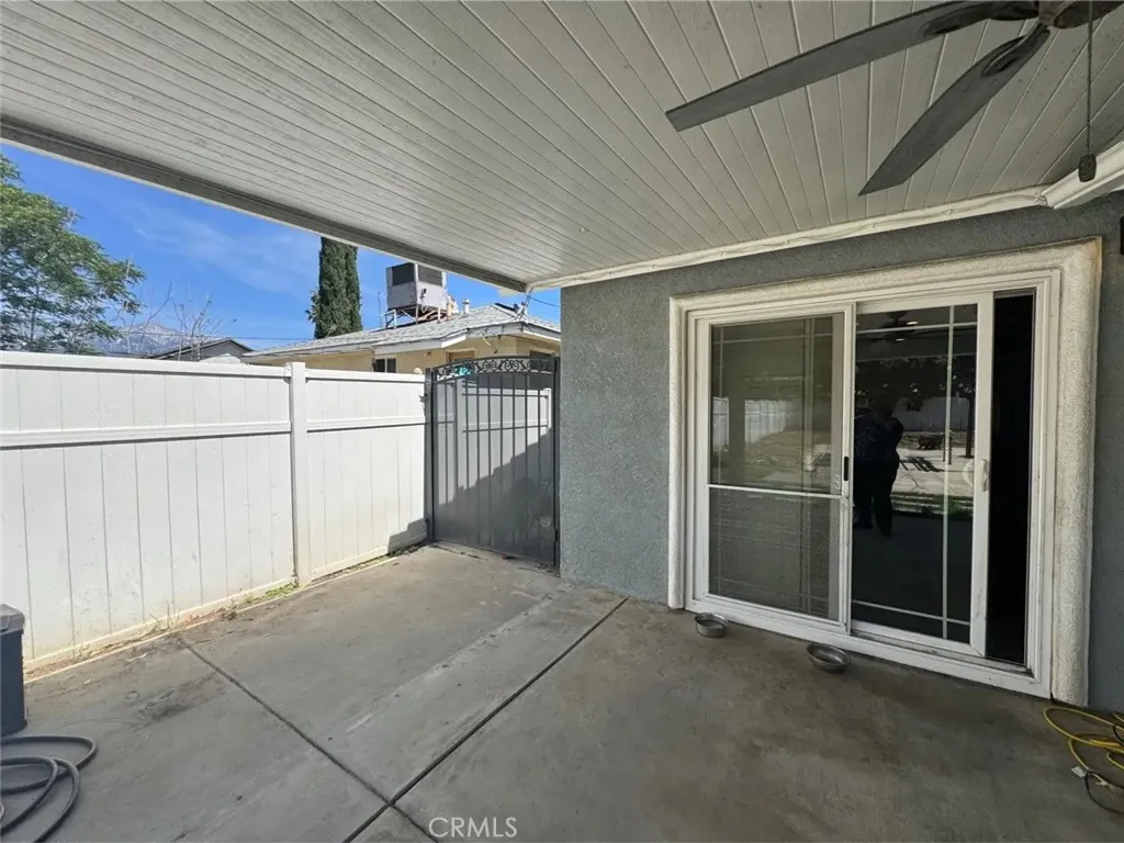 Patio door by the kitchen