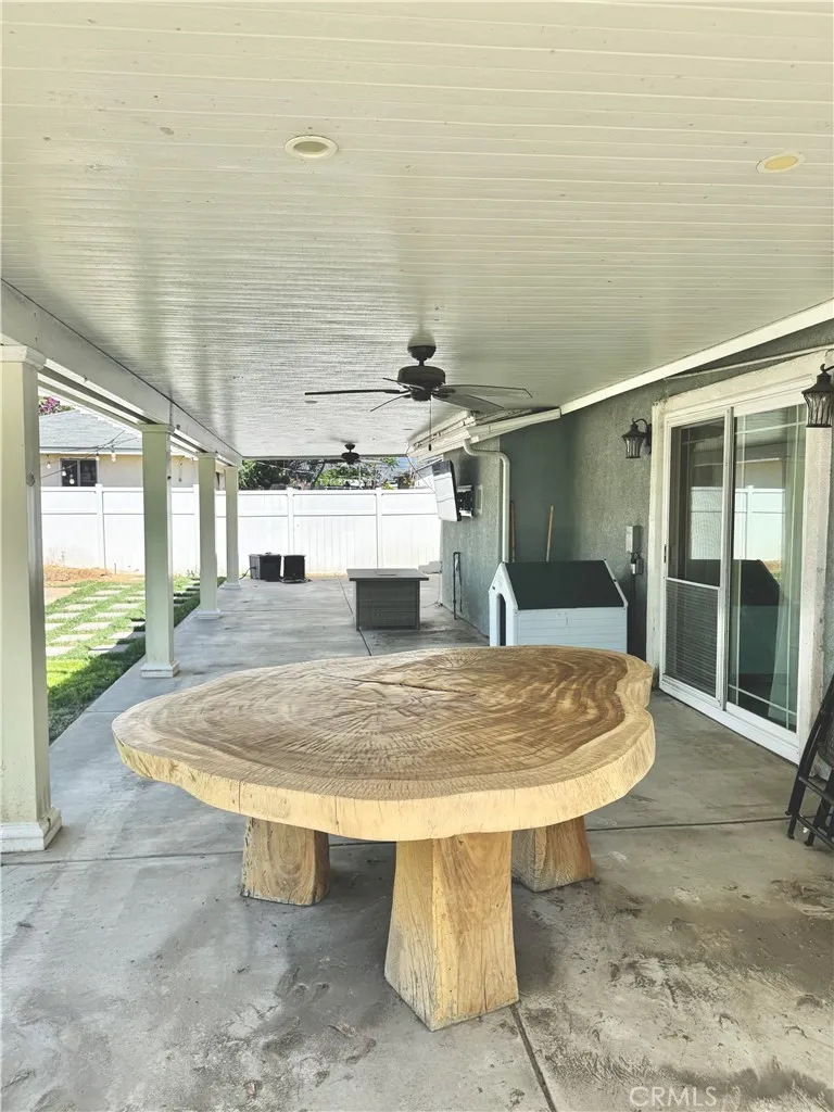 Patio door by the Master Bedroom
