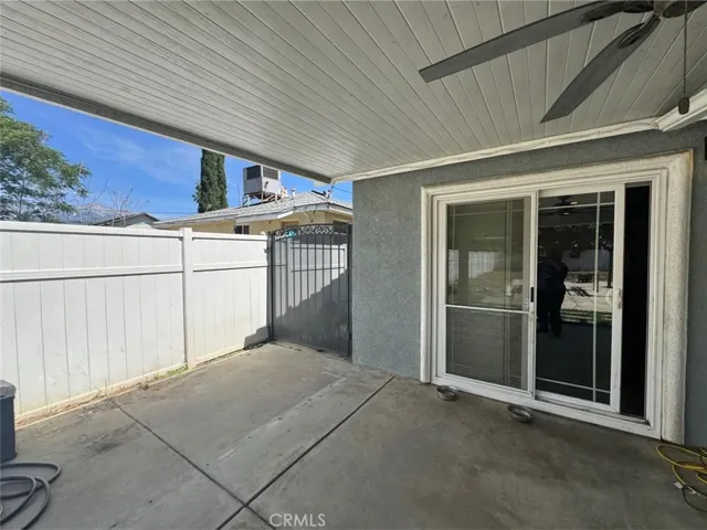 Patio door by the kitchen