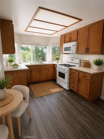 Digitally staged kitchen