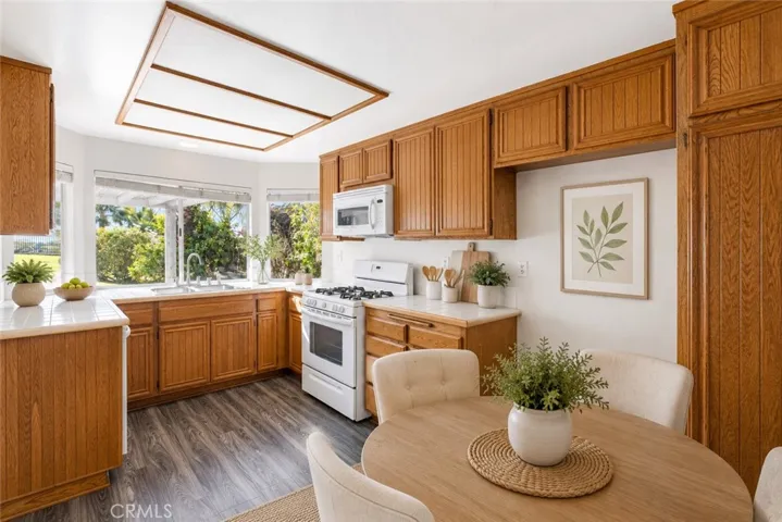 Digitally staged kitchen