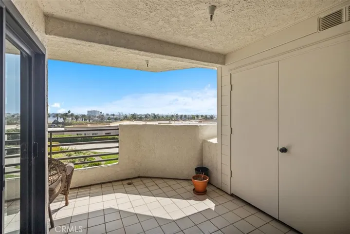 Storage area on patio.