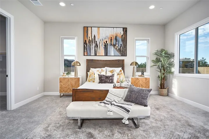 Image from model home main bedroom