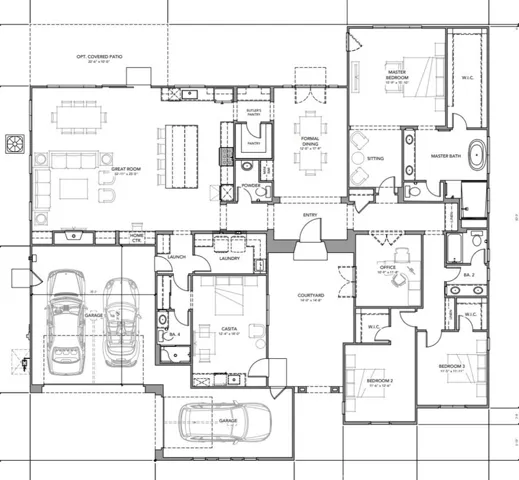 The floor plan