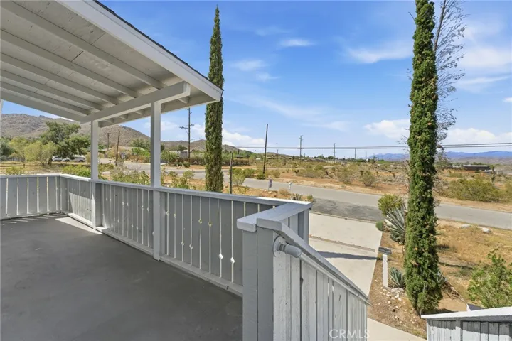 Upstairs patio