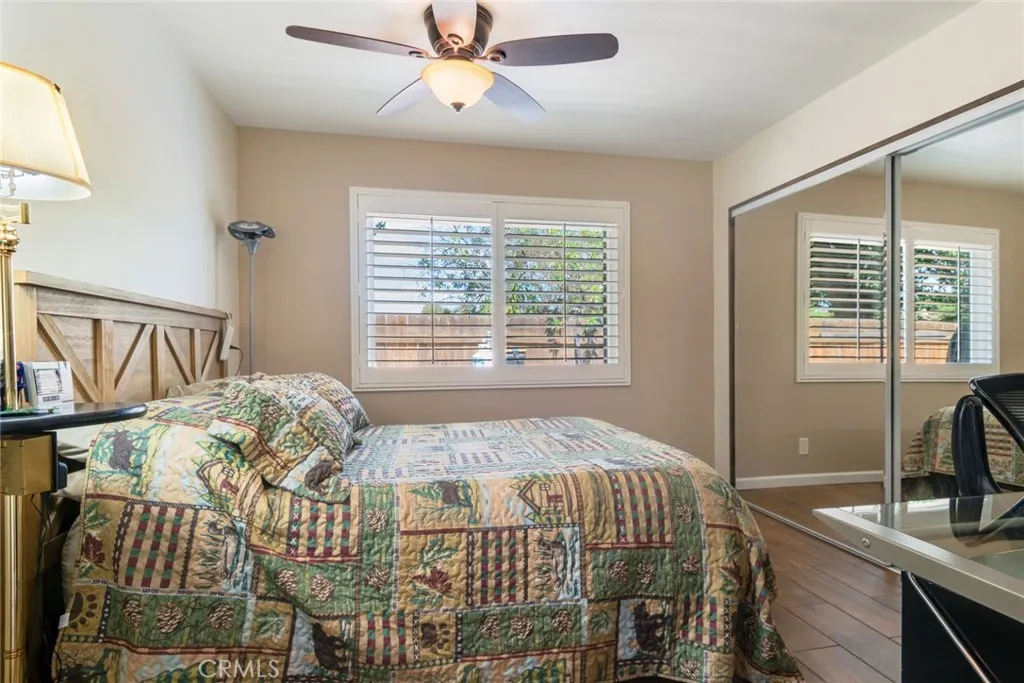 Bedroom #2 with Mirrored Closet Doors