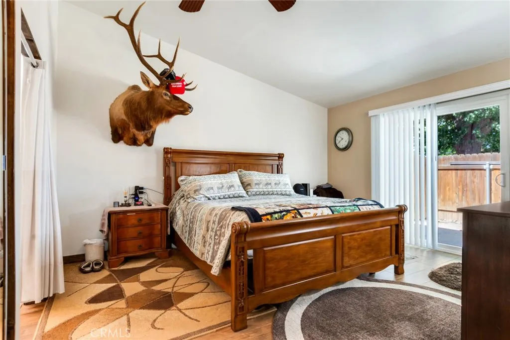 Primary Bedroom with Sliding Door To Backyard