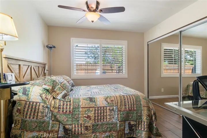 Bedroom #2 with Mirrored Closet Doors