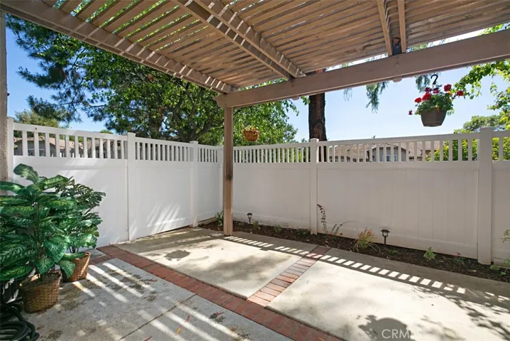 Private covered patio with personal access.