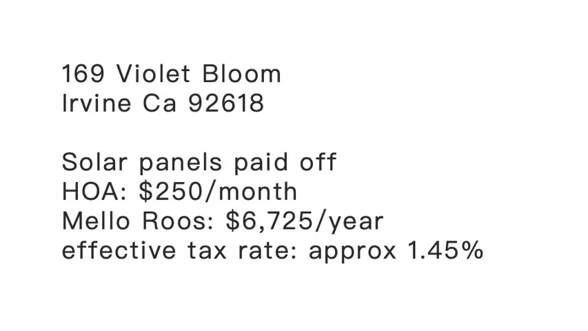 169 Violet Bloom, Irvine, California 92618