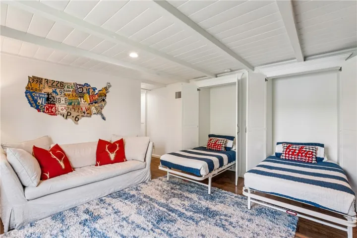 Convertible family room to sleeping quarters