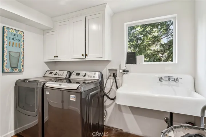 Laundry room with a sink
