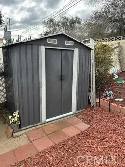 Storage Shed in Backyard