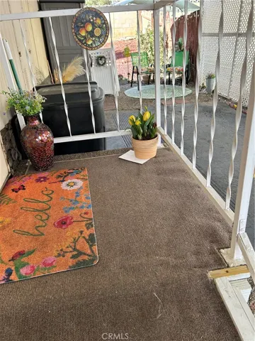 Exterior of kitchen entry door