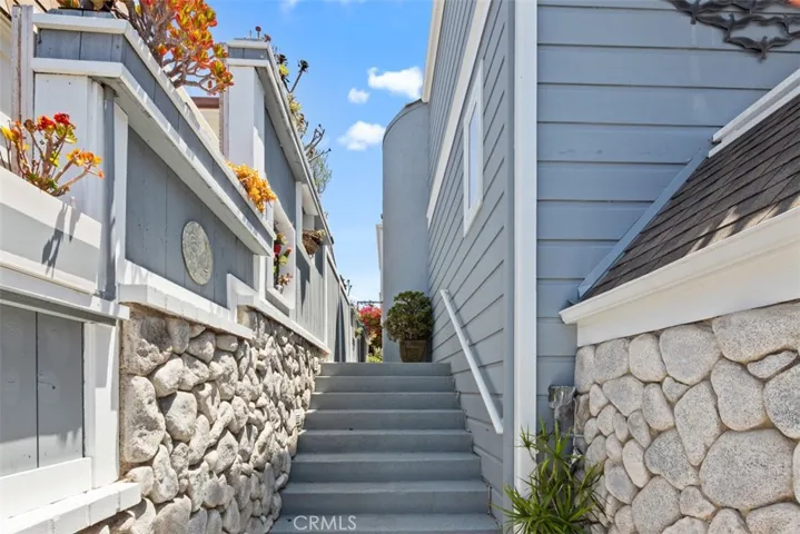 Walk up stairs to Entry