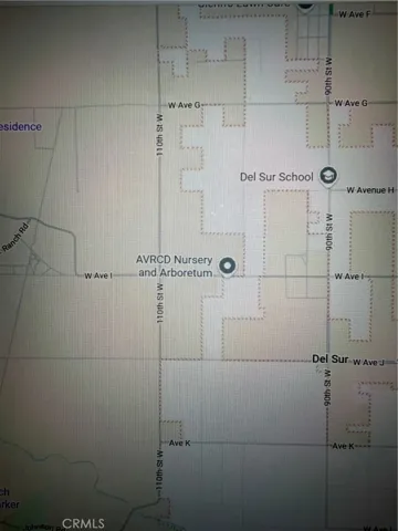 Map view of surrounding parcels