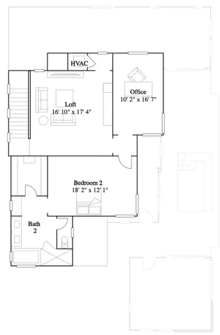 Residence 4 - level 2 floorplan