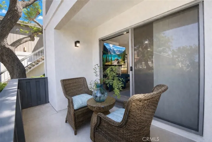 Private patio for indoor-outdoor living