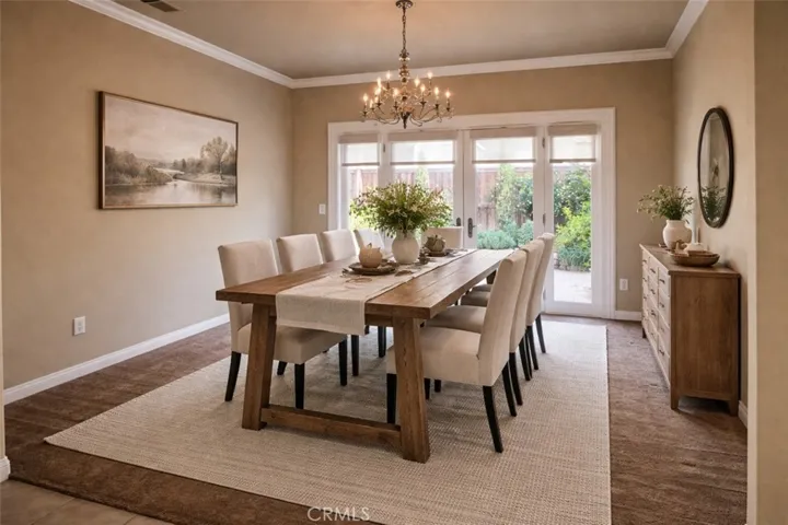 Digitally Enhanced - added dining room furniture to show furnished