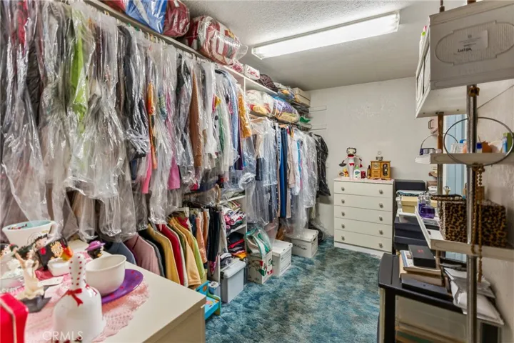 Walking closet on main bedroom