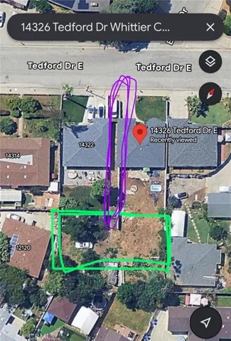 Green Outline is the Lot
Purple is Access Alley