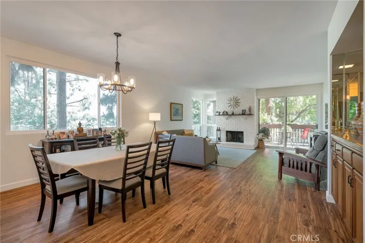 Separate dining area with large window and beautiful view!