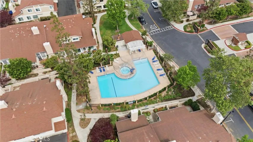 Pool and spa area by the South gate.