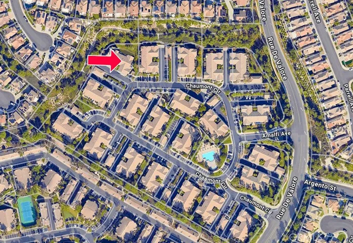 Aerial view of the location of the unit