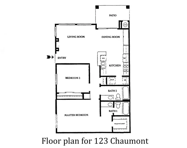 Floor plan for model D for 123 Chaumont