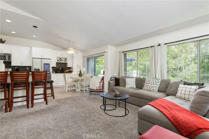 High ceilings and multiple windows brings in loads of natural light