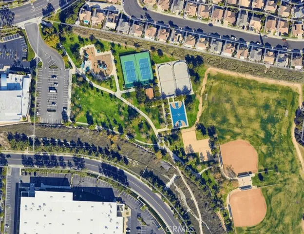 Aerial view of Foothill Ranch's community park