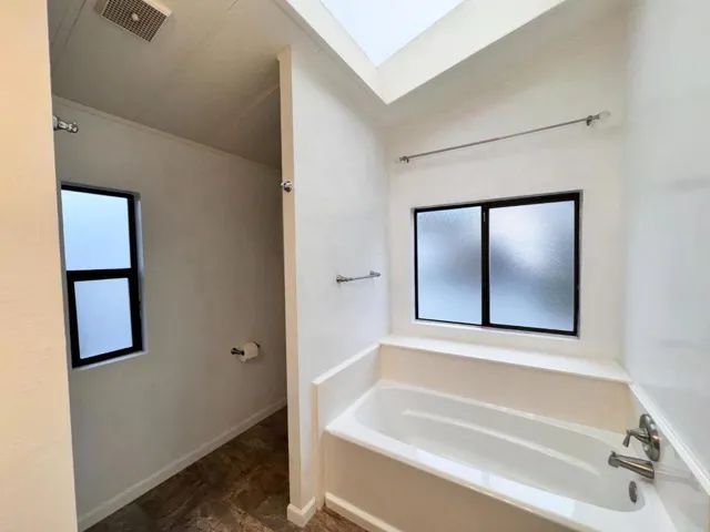 Huge skylight brings in daylight!