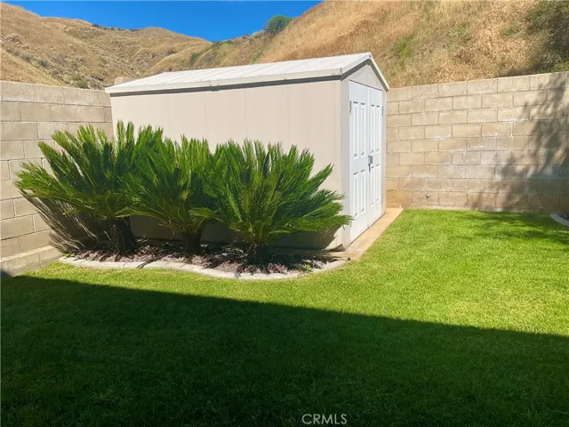 Storage shed.