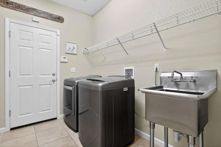 Indoor laundry room Downstairs
