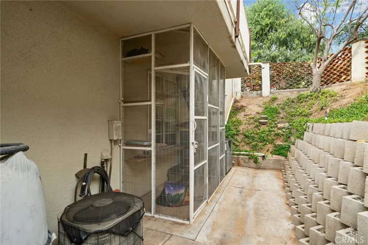 Catio on the lower level