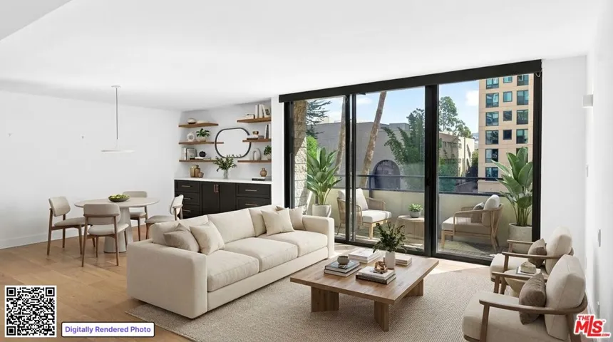 Virtually Staged Living Room