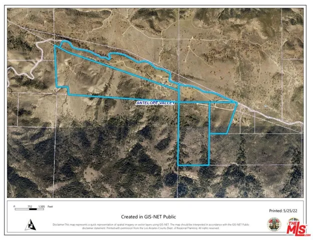 Aerial of ranch